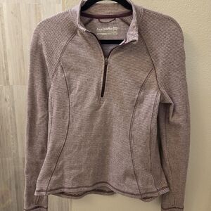 Avalanche Heathered Mauve Quarter-Zip Pullover